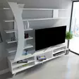 TV-bänk Hanah Home Duru Vit Spånskiva 180x162x29,5 cm - TV-bänkar - 8681875507591 - 3