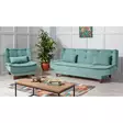 Bäddsoffa Atelier del Sofa Kelebek TKM03 Pistagegrön Tyg 190x85x90 cm - Bäddsoffor - 8682870916821 - 2