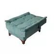 Bäddsoffa Atelier del Sofa Kelebek TKM03 Pistagegrön Tyg 190x85x90 cm - Bäddsoffor - 8682870916821 - 11