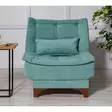 Bäddsoffa Atelier del Sofa Kelebek TKM03 Pistagegrön Tyg 190x85x90 cm - Bäddsoffor - 8682870916821 - 6