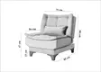 Bäddsoffa Atelier del Sofa Kelebek TKM03 Pistagegrön Tyg 190x85x90 cm - Bäddsoffor - 8682870916821 - 14