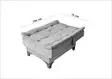 Bäddsoffa Atelier del Sofa Kelebek TKM03 Pistagegrön Tyg 190x85x90 cm - Bäddsoffor - 8682870916821 - 15