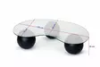 Soffbord Hanah Home Sphere Valnöt Grå Härdat Glas Polyuretan 120x30x70 cm - Soffbord - 8684283728701 - 6