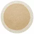 Matta Conceptum Ptn 02 Beige Polypropen Jute Bomull 90x90 cm - Runda mattor - 8682870827301 - 3