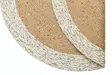 Matta Conceptum Ptn 02 Beige Polypropen Jute Bomull 90x90 cm - Runda mattor - 8682870827301 - 5