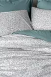Påslakanset för enkelsäng Ranforce, mint, 160 x 220 cm, mjuk, maskintvättbar - Lakan och örngott - 8684283028221 - 2