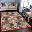 Matta Conceptum Exfab226 Beige Krämvit Blå Röd Polyester 80x150 cm - Små mattor och gångmattor - 8683742599951 - 2