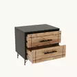 Sängbord Hanah Home Night Ek Spånskiva 50x55x40 cm - Nattduksbord - 8684282136231 - 4