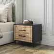 Sängbord Hanah Home Night Ek Spånskiva 50x55x40 cm - Nattduksbord - 8684282136231 - 2