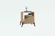 Sängbord Hanah Home Hazal Ek Spånskiva 50x50x61 cm - Nattduksbord - 8683743420711 - 3