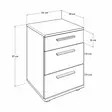 Sängbord Hanah Home Kmd530Bb Vit Spånskiva 40x57x39 cm - Nattduksbord - 8682870657731 - 7