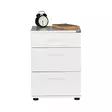 Sängbord Hanah Home Kmd530Bb Vit Spånskiva 40x57x39 cm - Nattduksbord - 8682870657731 - 1