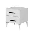 Sängbord Hanah Home Kale Vit Spånskiva 50x56x47 cm - Nattduksbord - 8684282702771 - 6