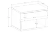 Sängbord Hanah Home R?bes Valnöt Spånskiva 44,6x29x31,6 cm - Nattduksbord - 8684283208371 - 5