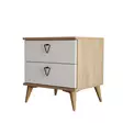 Sängbord Hanah Home Versa Ce 3636 Ek Spånskiva 52x55,1x45 cm - Nattduksbord - 8683743041831 - 1