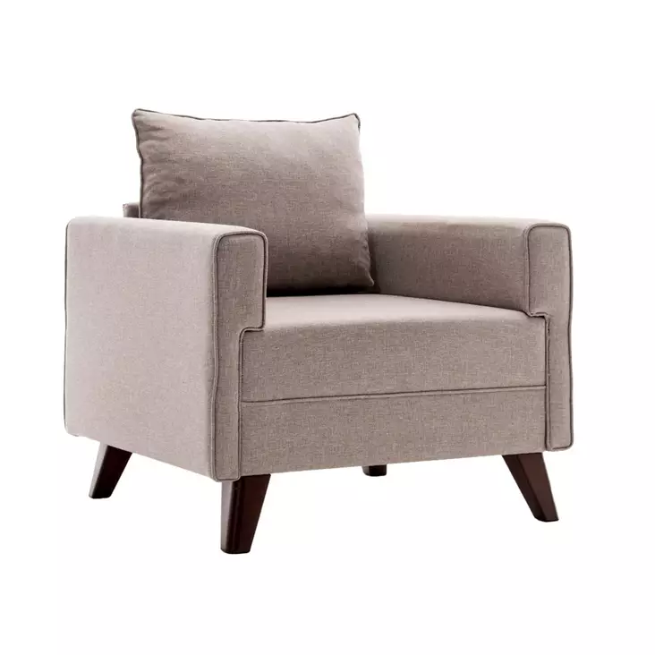 Fåtölj Atelier del Sofa Bella Cream Polyester 82x81x85 cm - Soffor - 8681875547641 - 1