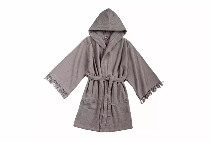 Badrock Mijölnir Grå 100% Bomull Med Huva Storlek L XL - Handdukar - 8684282463511 - 1