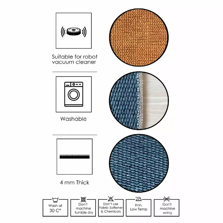 Matta Conceptum Wooson?l058 Camel Bomull 80x50 cm - Små mattor och gångmattor - 8683742634621 - 1