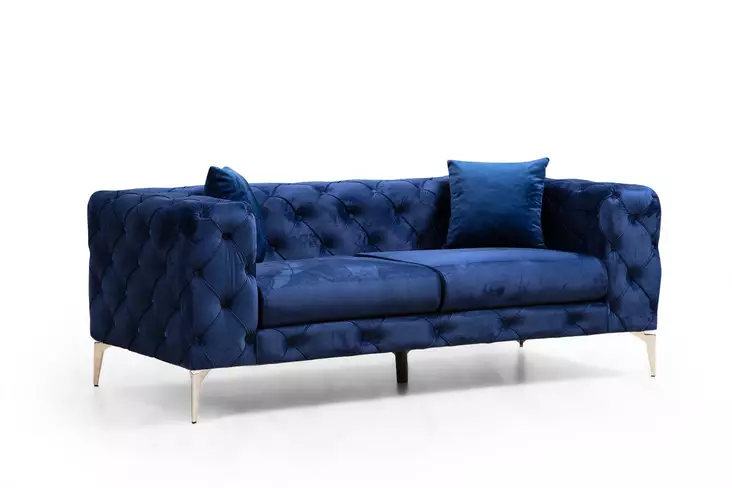 2-sits soffa Atelier del Sofa Como Marinblå Polyester 197x90x70 cm - Soffor - 8683342529051 - 1