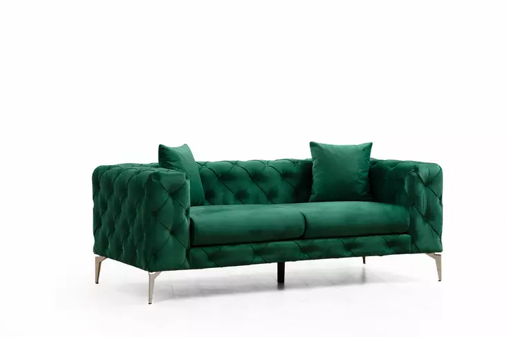 2-sits soffa Atelier del Sofa Como Grön Polyester 197x90x70 cm - Soffor - 8683342865791 - 1