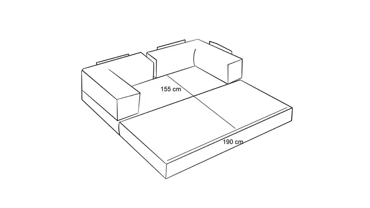 3-sits soffa Atelier del Sofa Comfort Antracit Chenille 190x95x75 cm - Soffor - 8684283436231 - 1