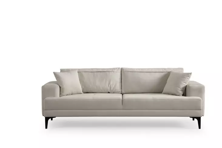 3-sits soffa Atelier del Sofa Astana Ecru Polyester 100x234x78 cm - Soffor - 8684282429531 - 1
