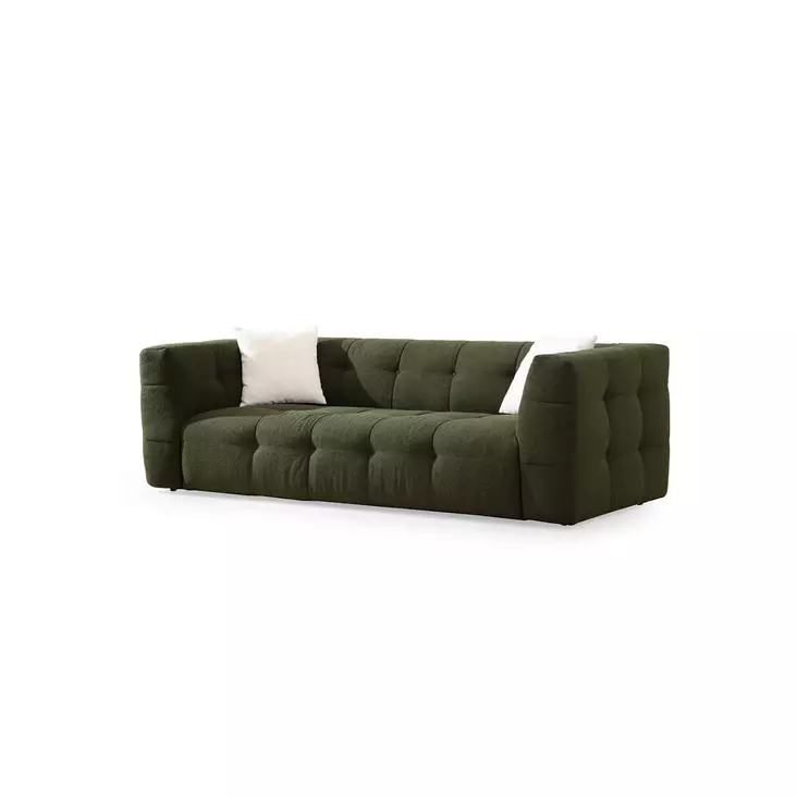 3-sits soffa Atelier del Sofa Cady Grön Polyester 235x100x72 cm - Soffor - 8683743974771 - 1