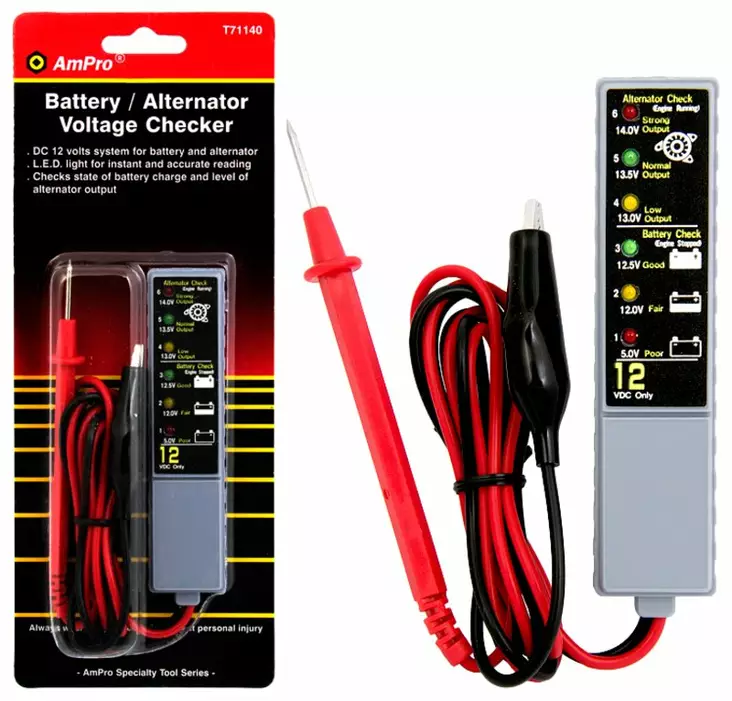 Batteri laddning/spänningstestare - Multimetrar och testare - 795609711401 - 1