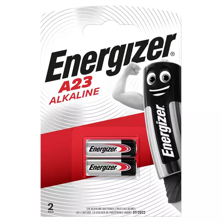 Alkaline Batteri 23A | 12 V DC | 50 mAh | A23 | 2-Blister - Alkaliska batterier - 7638900295641 - 1