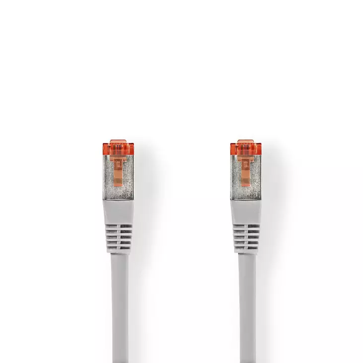 CAT6 Nätverkskabel | RJ45 hane | RJ45 hane | S/FTP | 5.00 m | Inomhus | Rund | LSZH | Grå | Låda - Dator och nätverk - 5412810289301 - 1