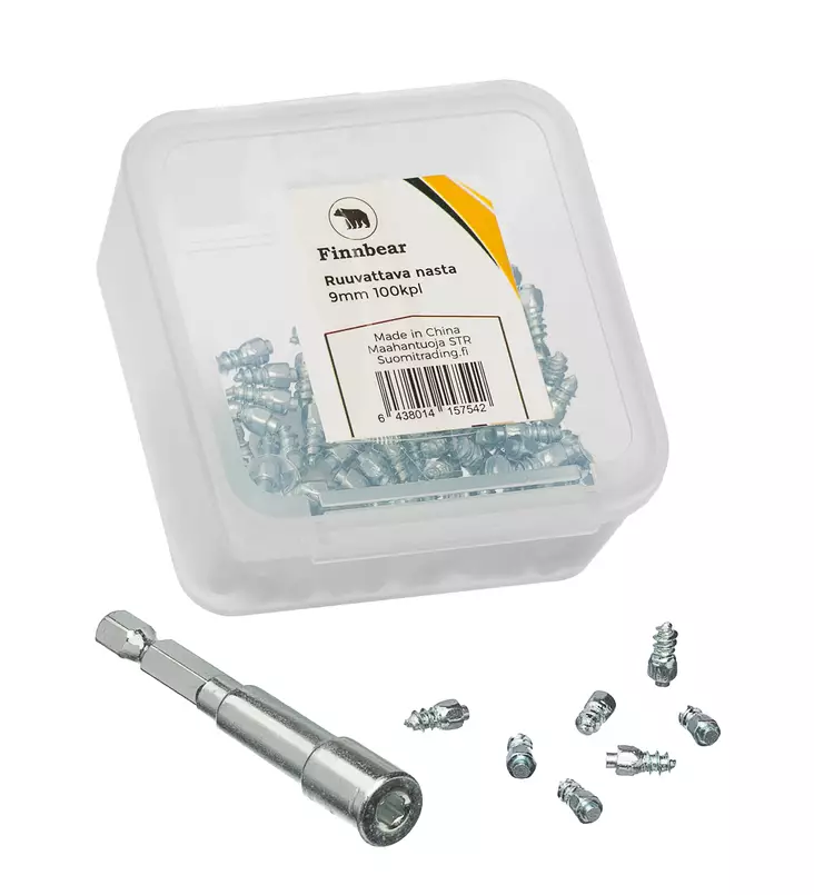 Ruuvattava nasta 12 mm 100 kpl Timco - Isdubbar och snökedjor - 6438014151021 - 1