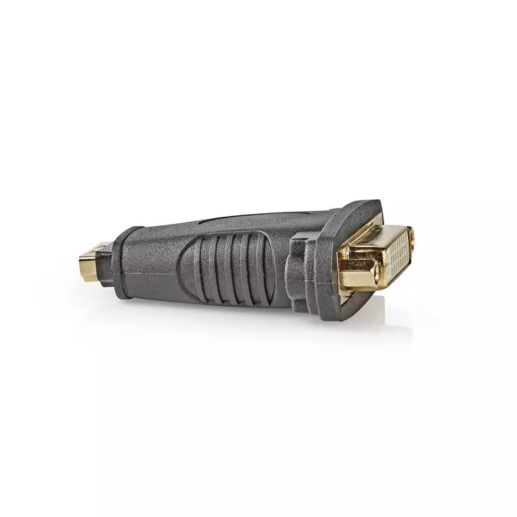 HDMI Adapter | HDMI ingång | DVI-D 24+1-Pin Hona | Nickelplaterad | Rak | ABS | Svart | 1 st. | Låda - Videokontakter och pluggar - 5412810289981 - 1