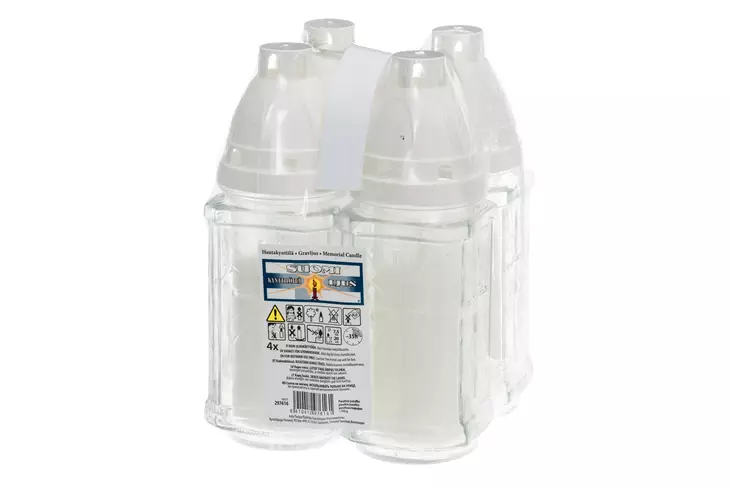 Hautakynttil=C3=A4 ristill=C3=A4 Suomi 20 cm 4 kpl - Ljus och lyktor - 6410412976161 - 1