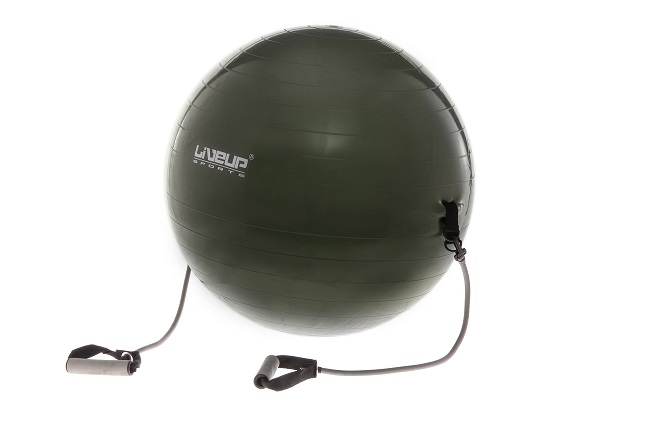 Gymboll med expanderband - Träningsutrustning och -redskap - 6410412722171 - 1