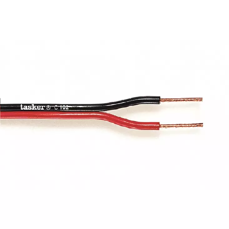 Högtalarkabel på Rulle 2x 2.50 mm² 100 m Svart/Röd - Ljudkablar - 8010246014121 - 10
