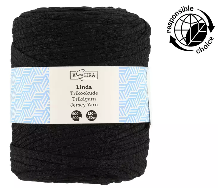 Trikookude Linda musta - Trådar och sybehör - 6410412921901 - 1