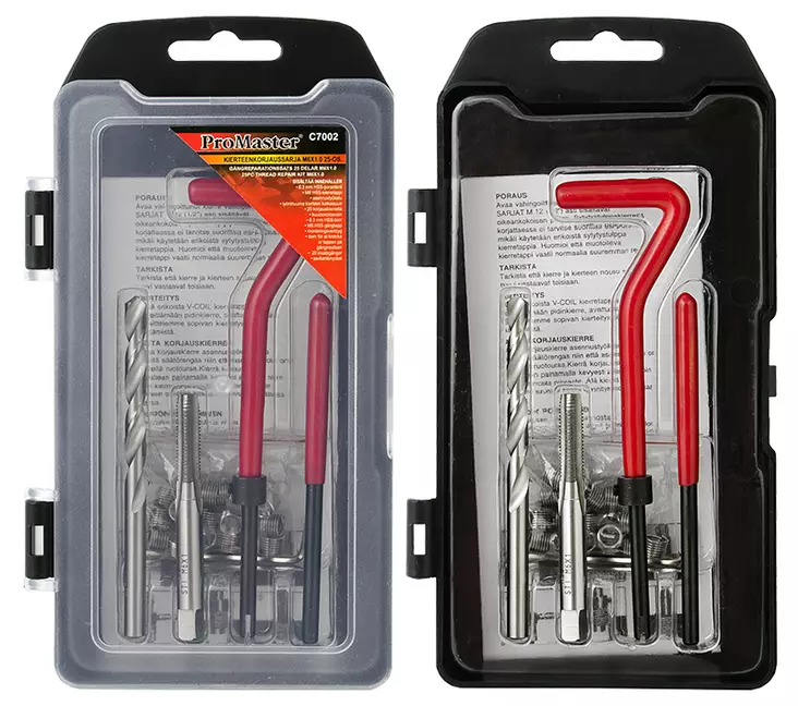 Gängreparationssats m6x1.0 25 delar - Skruvverktyg - 6420286870021 - 1