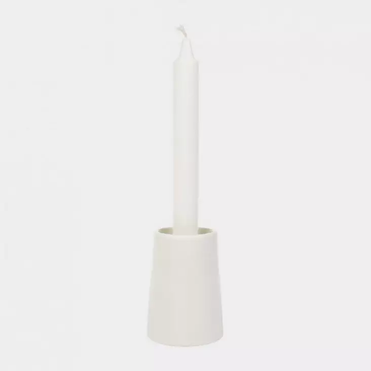 Ljusstake vit 9,5 cm - Ljus och lyktor - 6416550715051 - 1