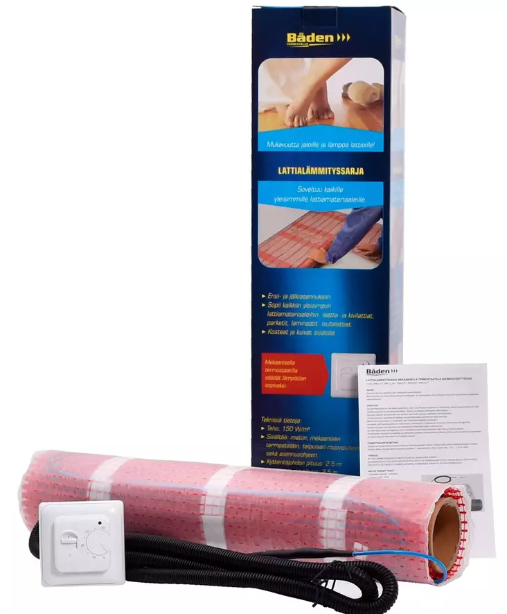Lattial=C3=A4mmitysmatto - Golvvärme - 6438152089811 - 1