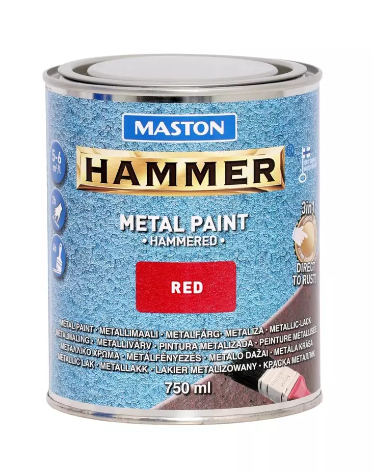 Maali Hammer Vasaralakka punainen 750ml - Metall- och möbelmålningar - 6412490017781 - 1