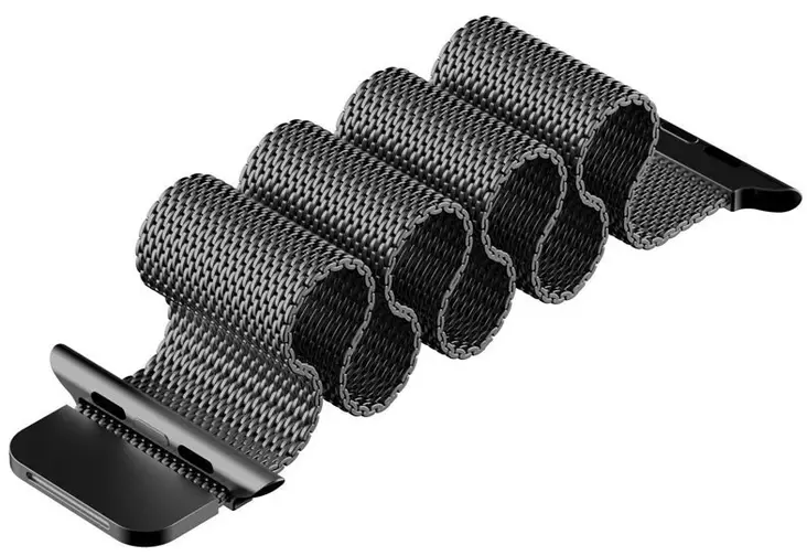 Metalliranneke Apple Watch musta 42-44mm, 4-OK - Smartklockor och aktivitetsmätare - 8428728109171 - 1