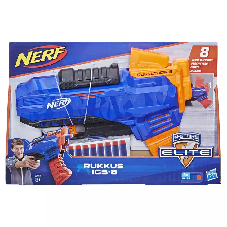 Nerf elite ruckus ics 8 p=C3=A4=C3=A4kuva=20 - Leksaksvapen - 5010993543861 - 1