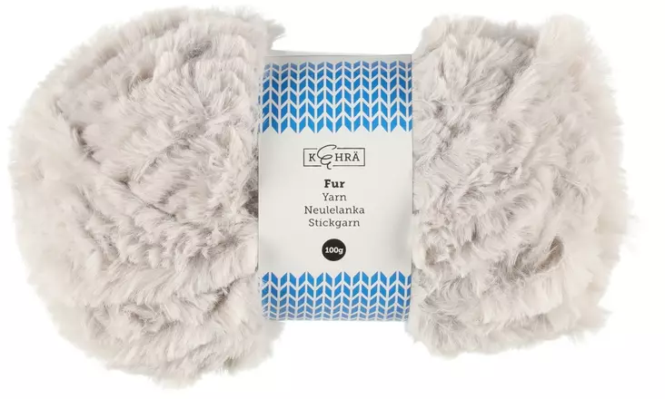 eulelanka Fur harmaa 100 g - Trådar och sybehör - 6410416008271 - 1