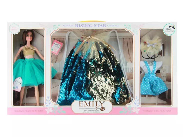 Emily dockset - Dockor och docktillbehör - 6438484000911 - 1