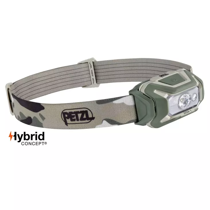 Otsalamppu Aria 1 Camo E069BA01, Petzl - Pannlampor - 3342540840171 - 1