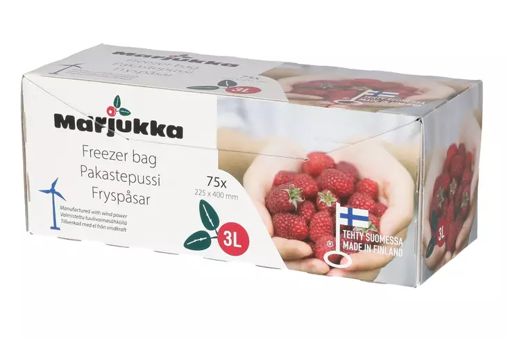 Pakastepussi Marjukka 3 l 75 kpl - Matlådor och matförvaringsbehållare - 6410413200791 - 1