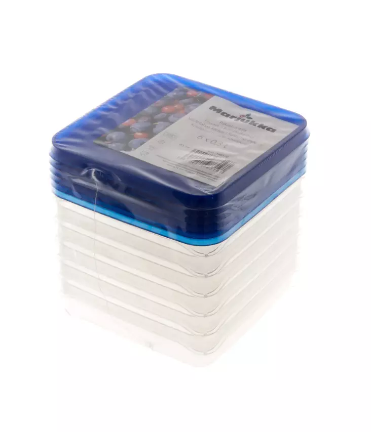 Fryslåda 0,3 l 6 st Marjukka - Matfrysning och konservering - 6410411983191 - 1