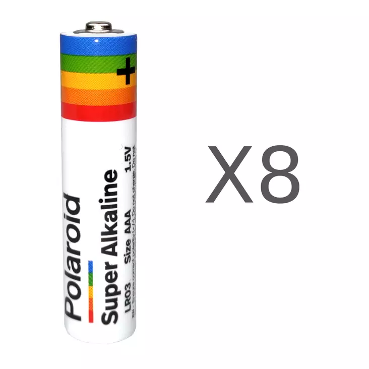 AAA-Batteri 8-pack Polaroid - Alkaliska batterier - 6438168100661 - 1
