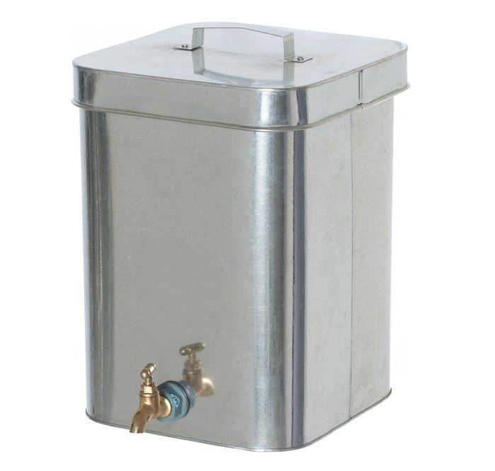 Tvättbehållare kvadratisk zink 4Living - Andra trädgårdsmöbler - 6410416048161 - 1