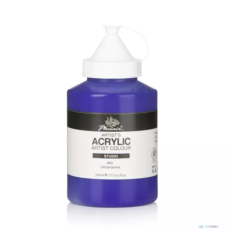 Phoenix Artist Studio 500ml akrylfärg - Akrylfärger och målarfärger - 6941985228741 - 1